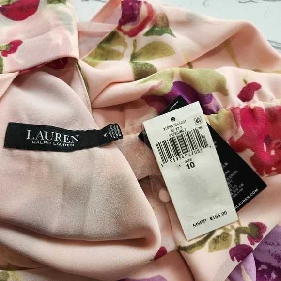 Ralph Lauren Floral Pink Halter Top Mini Dress Sizes 10 And 12 NWT - Picture 8 of 17